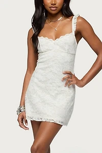 Edikted Stephanie Lace Mini Dress
