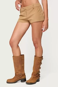 Edikted Kyler Corduroy Micro Shorts