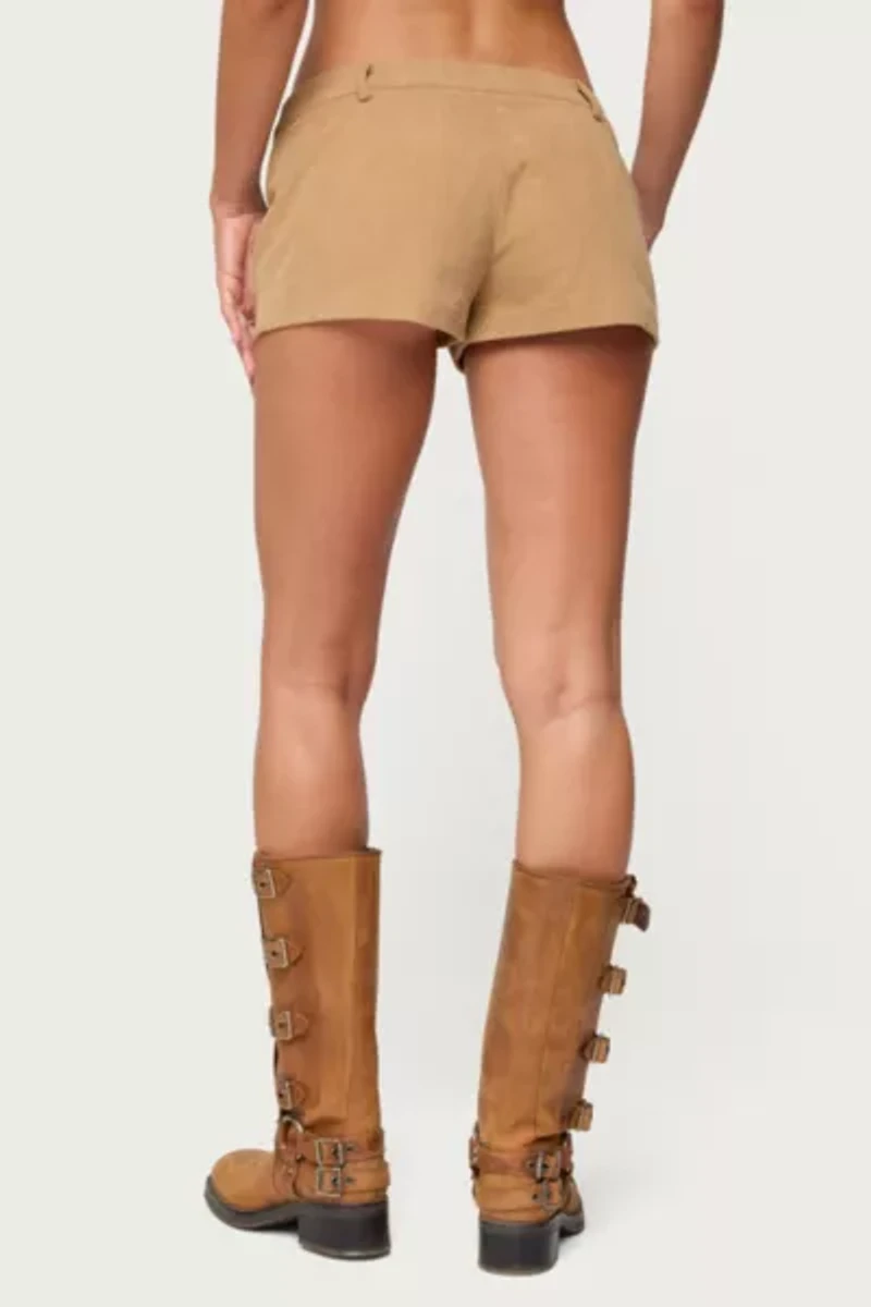 Edikted Kyler Corduroy Micro Shorts