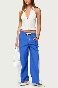 Edikted Jaye Contrast Panel Track Pants