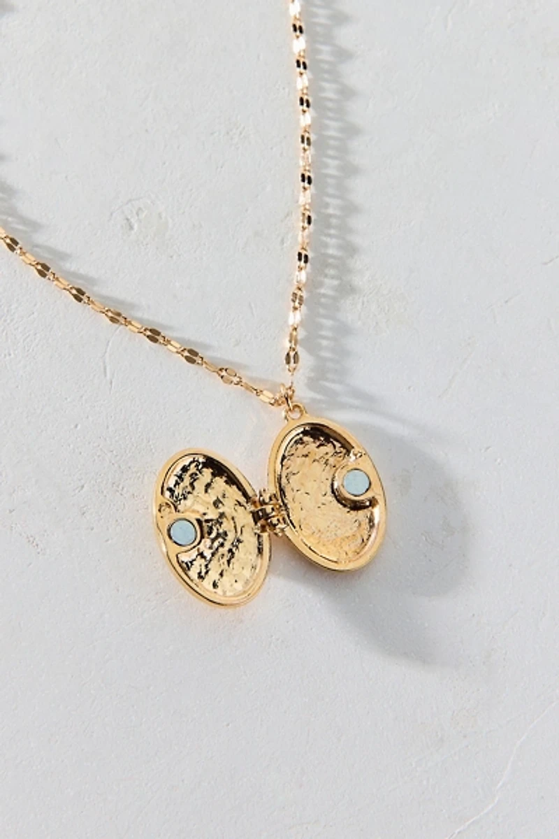 Dreamer Turquoise Locket Necklace