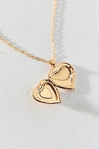 Victorian Dream Stone Heart Locket Necklace