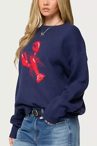 Edikted Don't Be Shellfish Knit Sweater