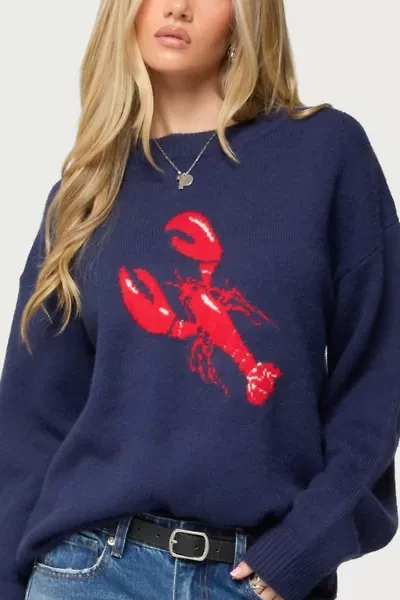 Edikted Don't Be Shellfish Knit Sweater