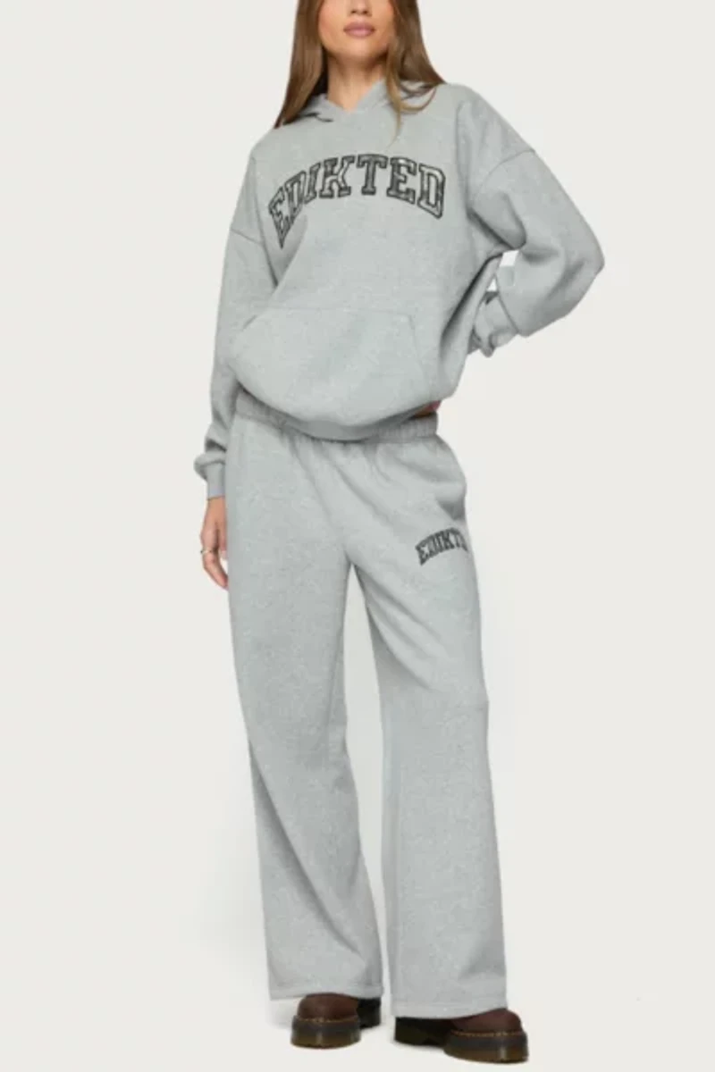 Edikted Camo Crush Oversized Hoodie