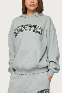 Edikted Camo Crush Oversized Hoodie