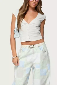 Edikted Alza Button Up Top