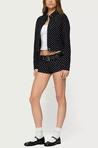 Edikted Tabitha Polka Dot Jacket