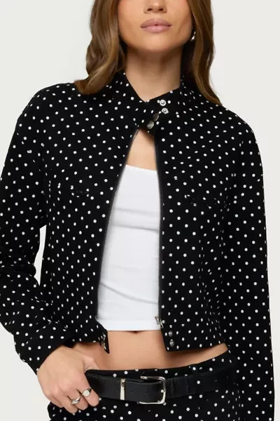 Edikted Tabitha Polka Dot Jacket