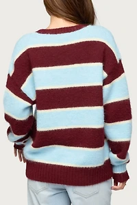 Edikted Conrad Striped Knit Sweater