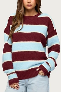 Edikted Conrad Striped Knit Sweater