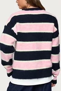 Edikted Conrad Striped Knit Sweater