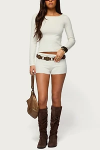 Edikted Arianna Off Shoulder Knit Sweater