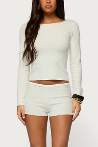 Edikted Arianna Off Shoulder Knit Sweater