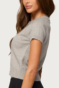 Edikted Coreen Button Up Knit Cardigan