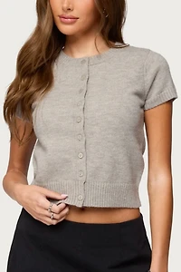 Edikted Coreen Button Up Knit Cardigan