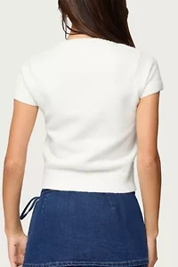 Edikted Coreen Button Up Knit Cardigan