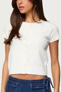 Edikted Coreen Button Up Knit Cardigan