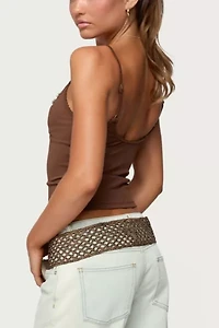 Edikted Holland Bead V Neck Tank Top