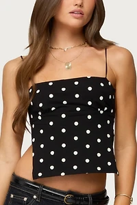 Edikted Jinx Polka Dot Open-Back Top