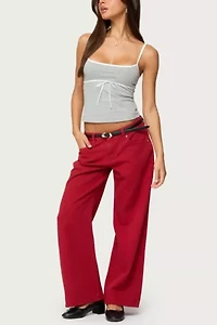 Edikted Rhoda Contrast Polka Dot Tank Top