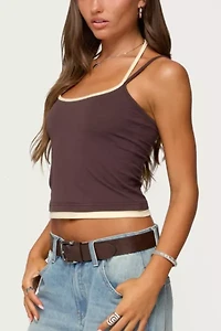 Edikted Roya Layered Halter Tank Top
