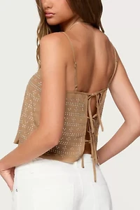 Edikted Sunna Studded Top