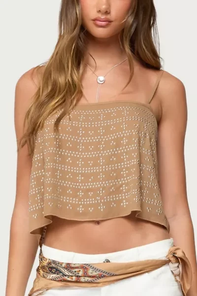 Edikted Sunna Studded Top