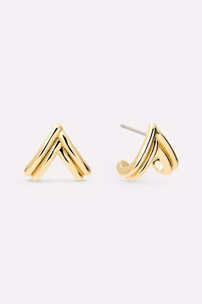 Ana Luisa Karessa Gold Stud Earrings