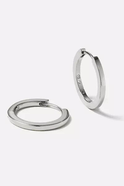 Ana Luisa Huggie Hoops Medium Silver