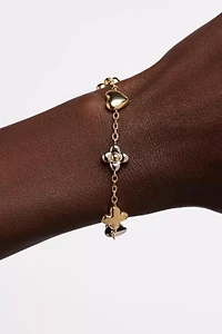 Ana Luisa Azura Gold Charm Bracelet