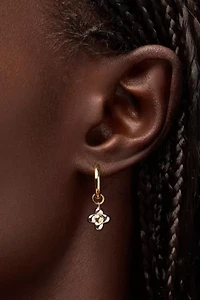 Ana Luisa Liora Hoops Flower Earrings