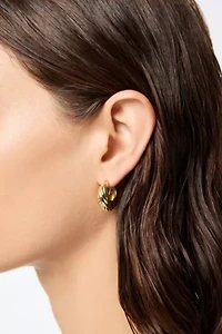 Ana Luisa Tymie Gold Hoop Earrings
