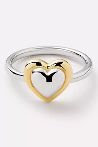 Ana Luisa Camelia Heart Ring