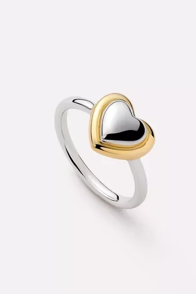 Ana Luisa Camelia Heart Ring