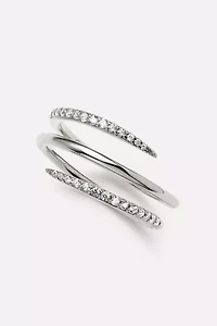 Ana Luisa Oren Triple Silver Claw Ring