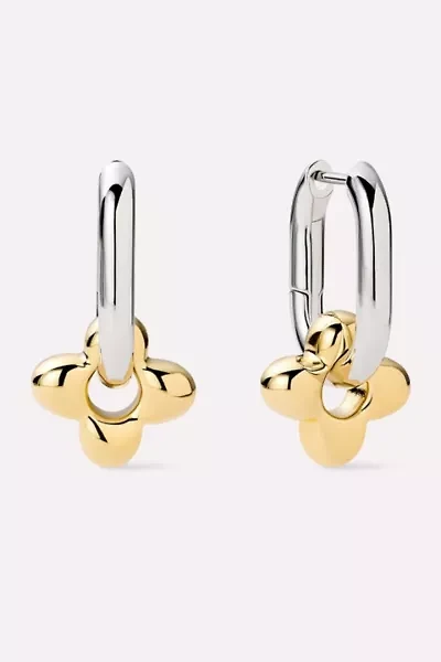 Ana Luisa Cassia Hoops Flower Earrings