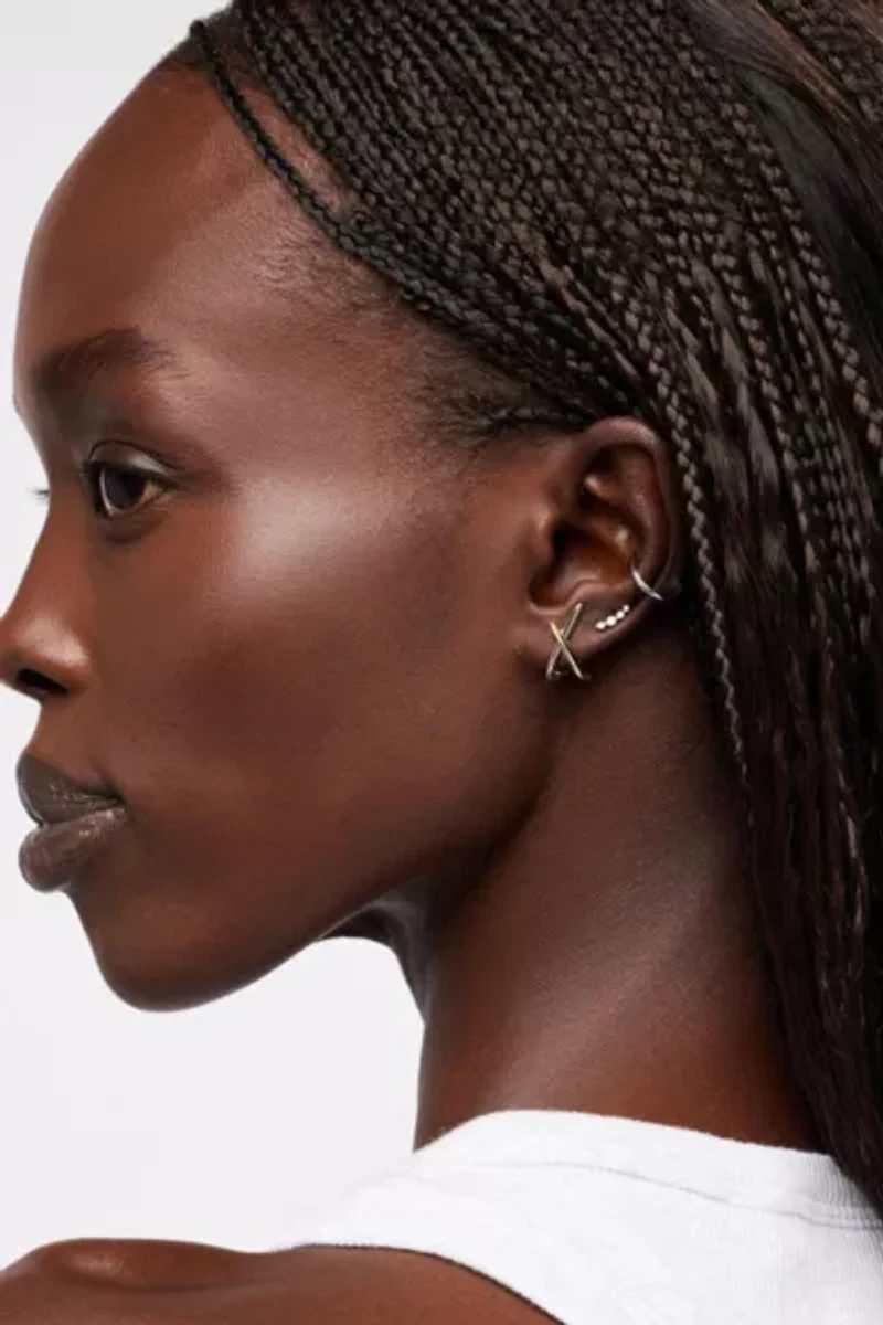Ana Luisa Sloane Two Tone Stud Earrings