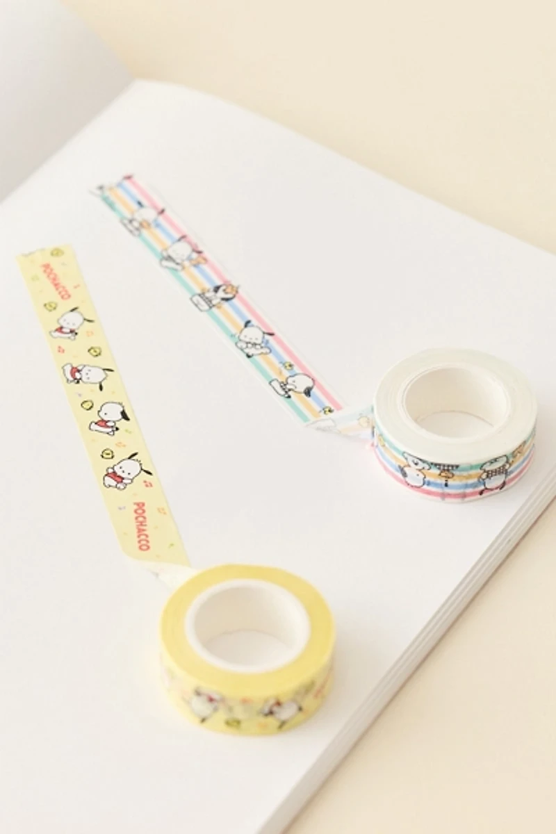 Sanrio Japan Originals Pochacco 2-Piece Washi Tape Set