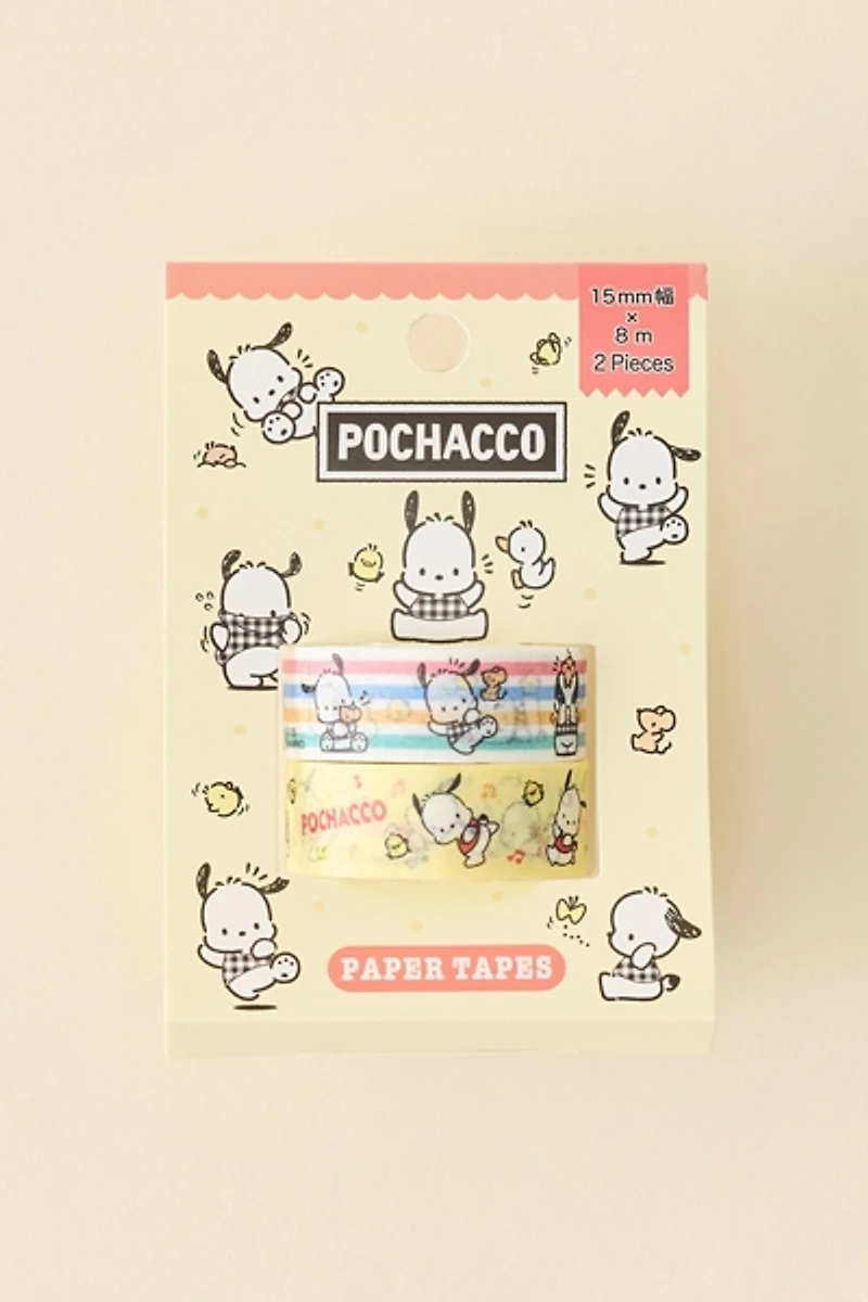 Sanrio Japan Originals Pochacco 2-Piece Washi Tape Set