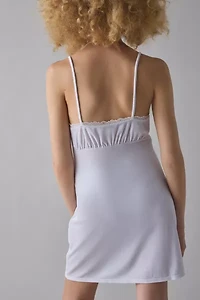 ReMADE By UO Remnants Velvet Slip Mini Dress