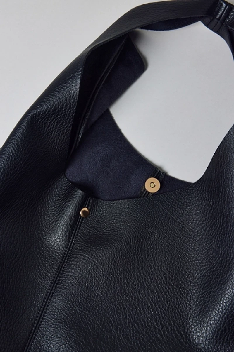 Boston Faux Leather Hobo Bag