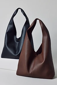 Boston Faux Leather Hobo Bag