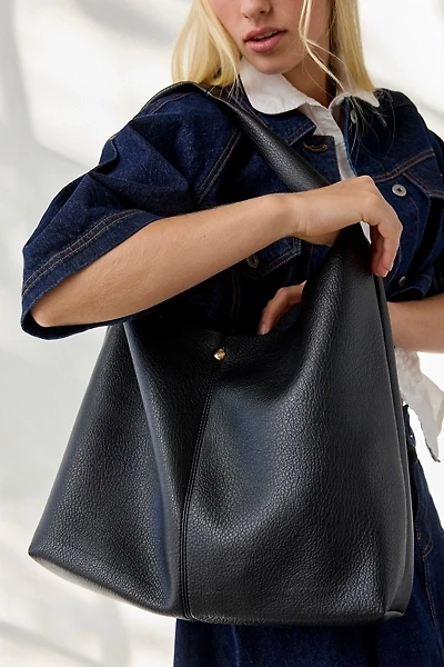 Boston Faux Leather Hobo Bag