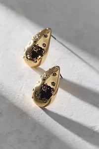 Carolina Stars Rhinestone Teardrop Earring