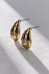 Carolina Stars Rhinestone Teardrop Earring