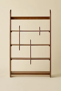 Callan 5-Tier Abstract Divider Bookshelf