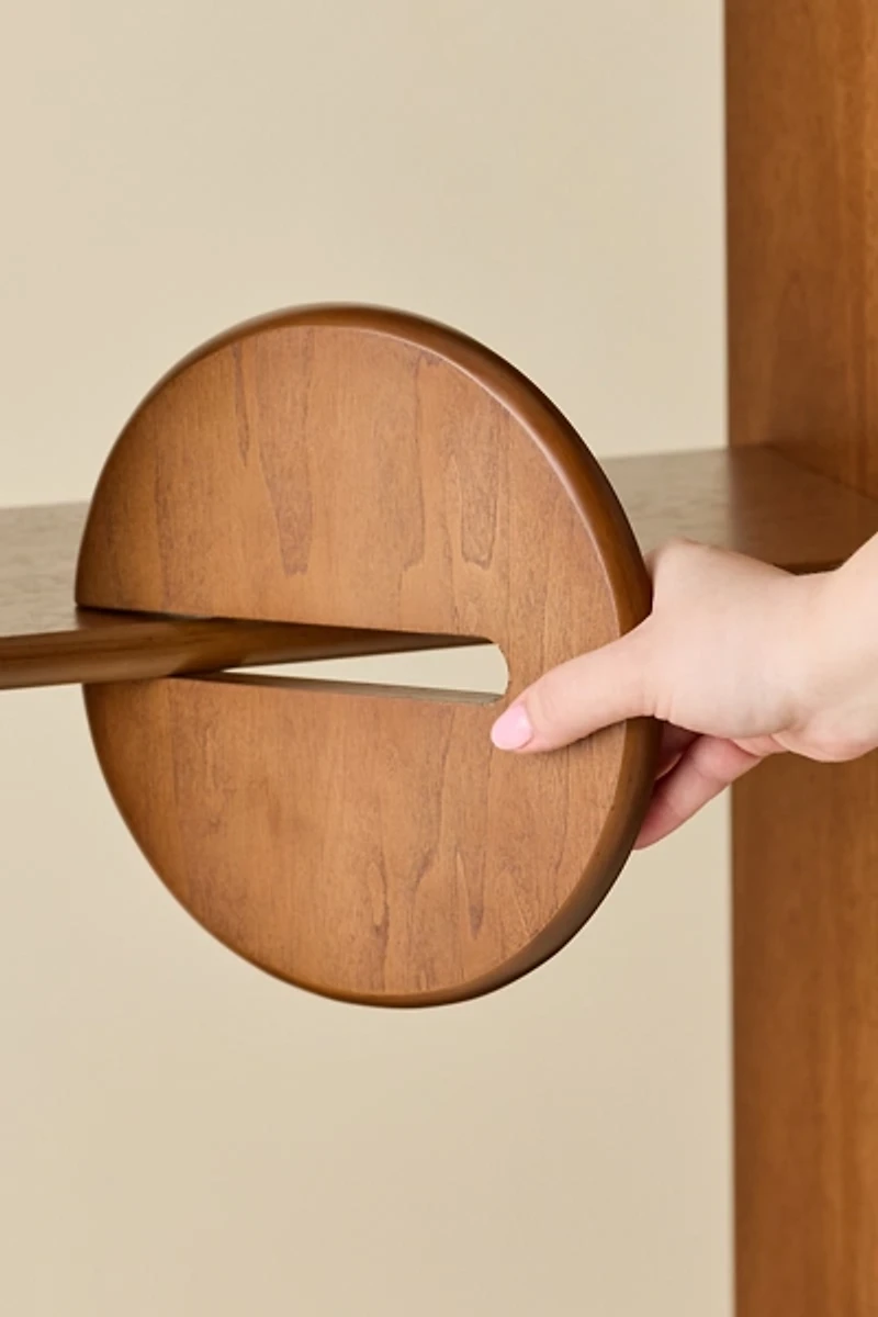 Callan 5-Tier Abstract Divider Bookshelf