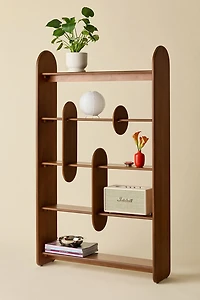 Callan 5-Tier Abstract Divider Bookshelf