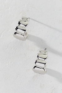 Nancy Scalloped Mini Hoop Earring